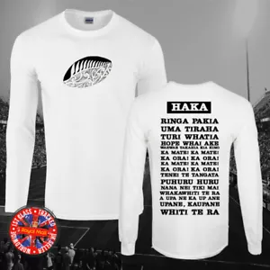 Nueva Zelanda Haka Mangas Largas Camiseta Rugby Unisex Regalo - Imagen 1 de 1