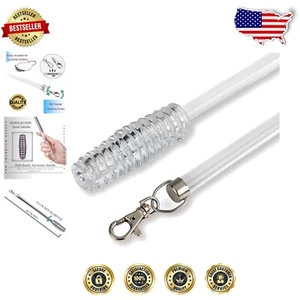 Durable 36" Drapery Pull Wand - 4 Pack Acrylic Curtain Openers for Grommet Drape - Picture 1 of 10