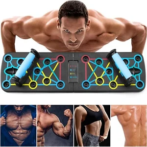 Push Up Board Fitness Multifunction Foldable Workout Training Equipment Home Gym - Picture 1 of 15