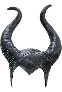 Costume maschera testa corna malefica cappello Halloween con corna in schiuma cosplay adulti - Foto 1 di 7