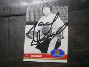 TARJETA AUTOGRAFIADA MARCEL DIONNE HOF DETROIT ALAS ROJAS - Imagen 1 de 1