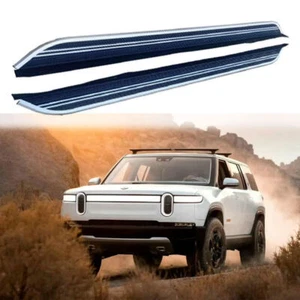 Aluminum Running Board fits for Rivian R1S 2022-2024 Side Step Nerf Bar 2PCS - Picture 1 of 9