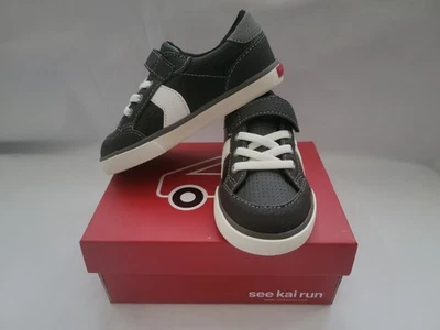 See Kai Run Boys Casual Athletic Shoes Connor Black Leather Sz 9 Toddler - Image 1 of 4