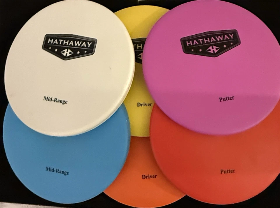 Beginner Set of 6 Hathaway Disc Golf Discs  Set - 2 Drivers 2 Mids 2 Putters - Image 1 of 2