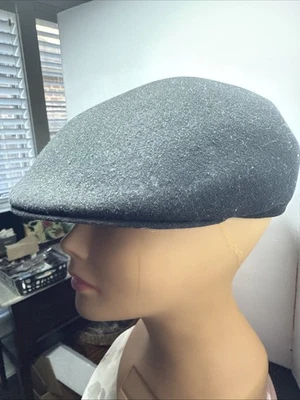 Newsboy Vintage 100% Lana Country Gentleman Londres Negro 7 1/4 Foto 1 de 4