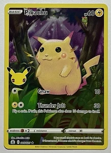Pikachu 005/025 (LP) Full Art Sword & Shield: Celebrations 25th Anniversary 2021 - Bild 1 von 9