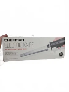 Coltello elettrico Chefman con forchetta da intaglio e custodia - Foto 1 di 7