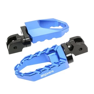 Laser 1.5 inch Lower Blue Front Large Foot Pegs For Tuono V4 R APRC 12-19 20 21 - Picture 1 of 9