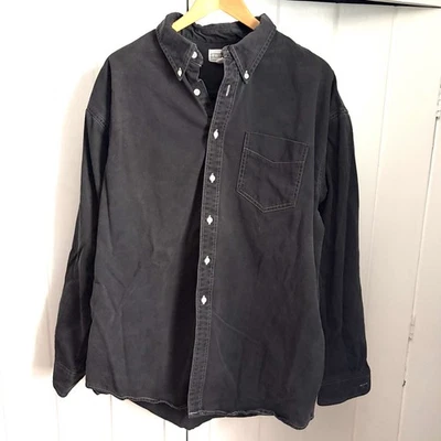 Vtg 90’s J Crew Denim Shirt Oarsman Men's X Large Tall XL Button Down USA - Image 1 of 4