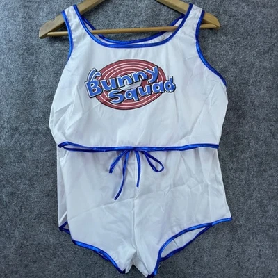 Women Sexy Bunny Squad Costume Large White Logo #10 Space Jam Basketball Uniform - Image 1 of 4