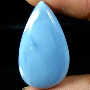 100% Natural Blue Opal Pear Cabochon Loose Gemstones 22.75Cts. 19x 34x 06mm - Picture 1 of 3