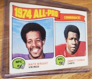 1975 Topps Nate Wright/Emmitt Thomas #220 All-Pro Cornerbacks - Picture 1 of 2