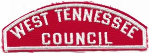 West Tennessee Council RWS Red and White Strip Boy Scouts of America BSA - Picture 1 of 1