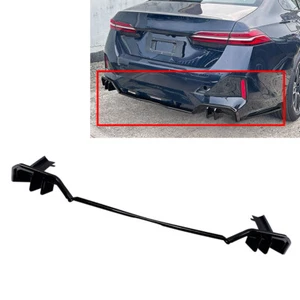 Rear Bumper Spoiler Lip For BMW 5 Series G60 G61  i5 eDrive 40 M-Pack 2024+ Blk - Picture 1 of 6