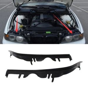 Fit BMW 5 Series E39 525i 528i M5 1999 - 2003 Upper Headlight Gaskets Black 2pcs - Picture 1 of 6