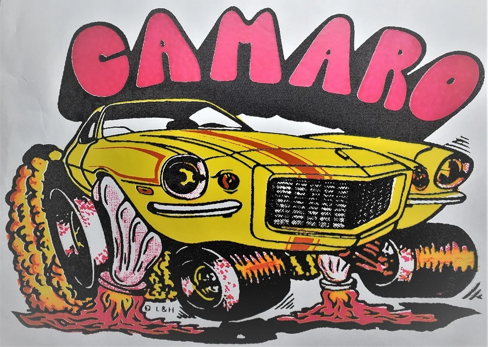 1972 Camaro Vintage Años 70 Nuevo de Lote Antiguo Camiseta Pequeña - XL 0232 EE. UU. Foto 1 de 1