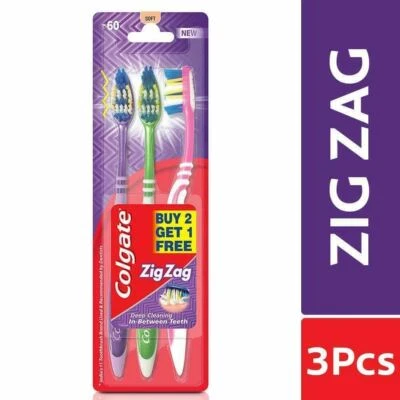 Colgate ZigZag Toothbrush - Soft (Buy 2 Get 1) + Free Shipping - Image 1 of 3