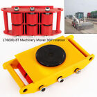 6/8/12Ton Moving Dolly Skate Machinery Roller Mover Cargo Trolley Machine New