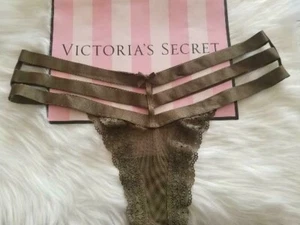 VICTORIA'S SECRET MUY SEXY TRIPLE CORREA DESCARADA PANTY XL VERDE OLIVA NUEVO CON ETIQUETAS - Imagen 1 de 8