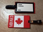  2 Canada Flag Luggage Tags - Look Like You are a Canadian !