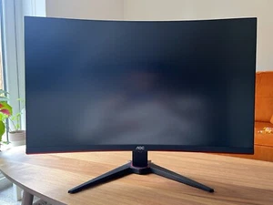 AOC C32G2ZE/BK Full HD 31.5" Curved WLED Gaming Monitor - Black - Picture 1 of 8