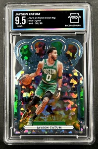 2023-24 Panini Crown Royale Jayson Tatum #44 Celtics Cristal Azul/99 Arena 9.5 - Imagen 1 de 2