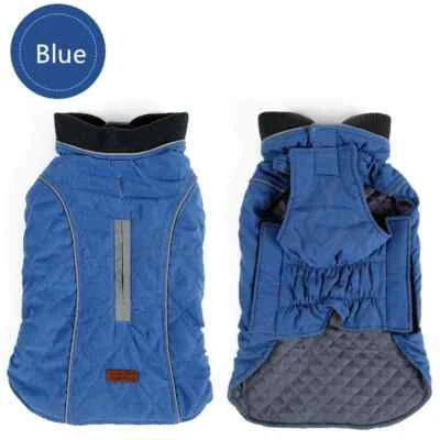 Retro Winter Quilted Small Dog Coat Pet Warm Jacket Vest Size M Colors - Image 1 of 4