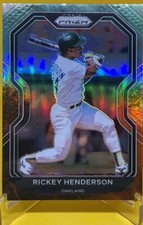 Rickey Henderson 2021 Prizm Baseball Cosmic Haze Prizm #157 A's HOF GOAT