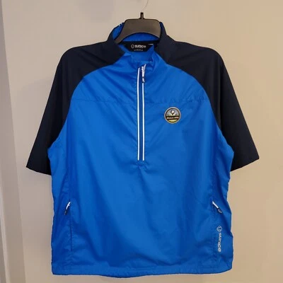 Sunice Jacket Pullover WindShirt Men Large Blue Zip Golf Ingalls Open Windbreake - Image 1 of 4