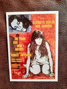 DIE FRAU AUS DEM NICHTS | 1968 | CINEMA Filmkarte Karte | Elizabeth Taylor - Picture 1 of 1