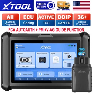 XTOOL D7W V2.0 Bidirectional Car Diagnostic Scanner Tool FCA Autoauth Key Coding - Picture 1 of 11