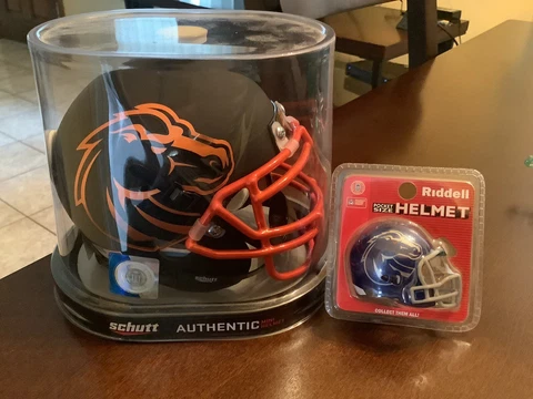 Boise State Broncos Mini Halloween Alternative￼ & Pocket Helmet Schutt Riddell Cover