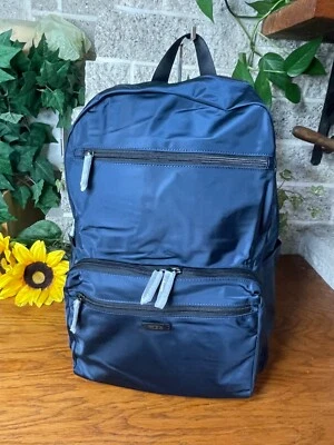 NWT TUMI NAVY PACKABLE BACKPACK FOLDABLE SHOULDER LARGE BAG TRAVEL CARRYON - Image 1 of 4