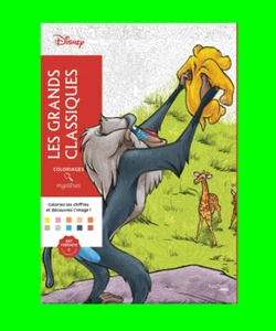 Disney Classics Coloring by Number Meditation Anti-Stress Creative Gift (French) - Picture 1 of 12