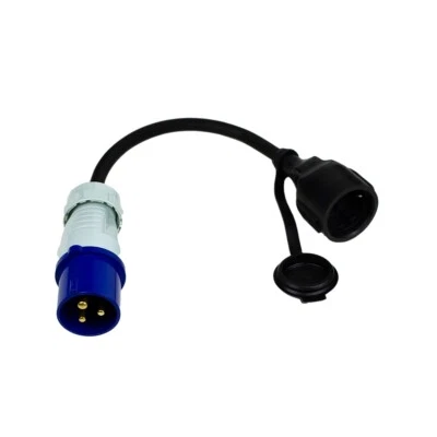 CEE Adapter Camping Stromadapter 230V/16A CEE Stecker auf Schuko Steckdose IP44  - Bild 1 von 2