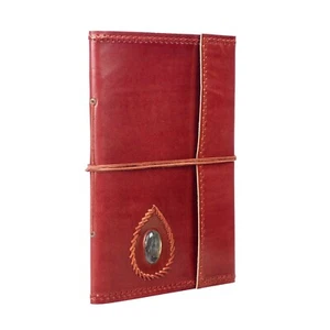 Fair Trade Extra Large Stitched and Stoned Leather Photo Album - 2nd Quality - Picture 1 of 6