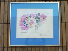  LEROY NEIMAN ARTIST PROOF LITHOGRAPH TITLED BOXING HALL 1972