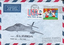 1976 B-1 'Lancer' Strategic Bomber Test Flt 3-10 Pilot Sturmthal Edwards 29 July