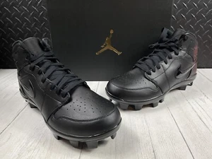 Size 11-Air Jordan Men's Nike 1 Retro MCS Sneakers SC4 Triple Black AV5354-002 - Picture 1 of 12
