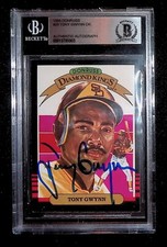 Autographed Tony Gwynn HOF 1985 Donruss Diamond Kings #25  Beckett Authenticated