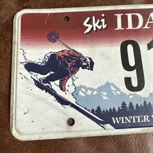 Idaho SKI IDAHO Matrícula WINTER WONDERLAND Gráfico ESQUIADOR ⛷️ 🎿 # 9172 K - Imagen 1 de 6