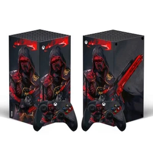 Xbox Series X Skin Red Gun Gaming Sticker Decal Vinyl Wrap for Console - Picture 1 of 1