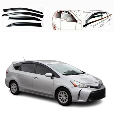For TOYOTA PRIUS 2012-2015  Window Visor Vent Shade Rain Sun Wind Snow Guard - Image 1 of 4