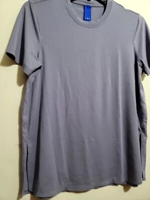 Camiseta Top Kit & Ace Mujer Talla Grande Púrpura Cuello Redondo Abertura Lateral Elastizada Nueva Foto 1 de 4