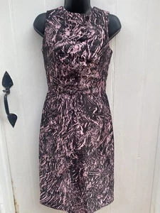 Alexander McQueen (MCQ) Metallic Pink & Black cocktail dress S:38 BNWT RRP:£660 - Picture 1 of 17