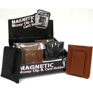 2 PIEZAS MAGNÉTICO*CLIP PARA DINERO Y TARJETERO color (negro o marrón) - Imagen 1 de 1