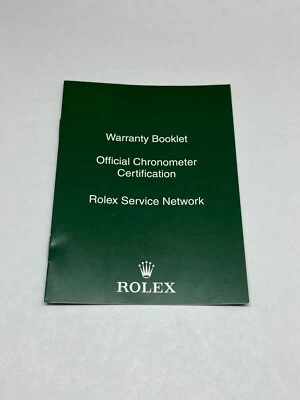Auténtico folleto de garantía Rolex Foto 1 de 3