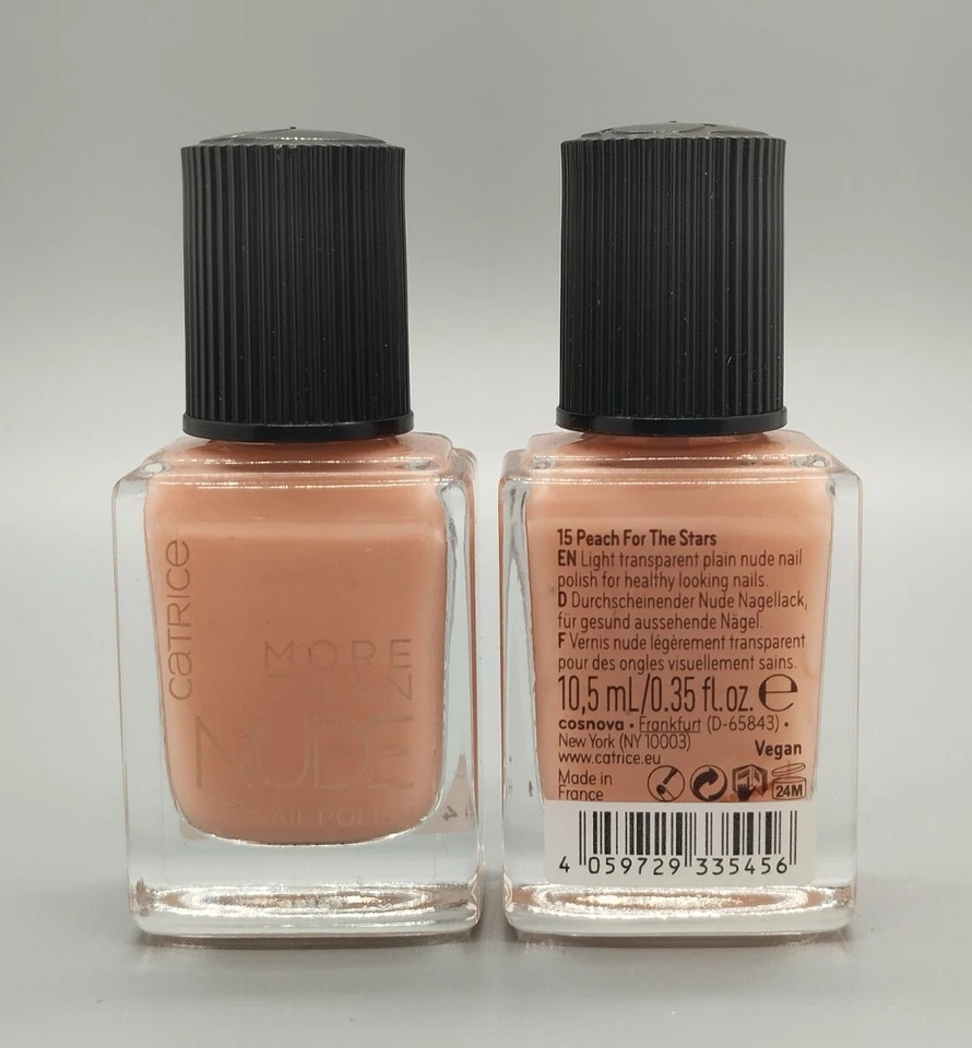 2x Catrice MORE THAN NUDE Nail Polish/Nagellack- 15 Peach For Stars - 2 5ml