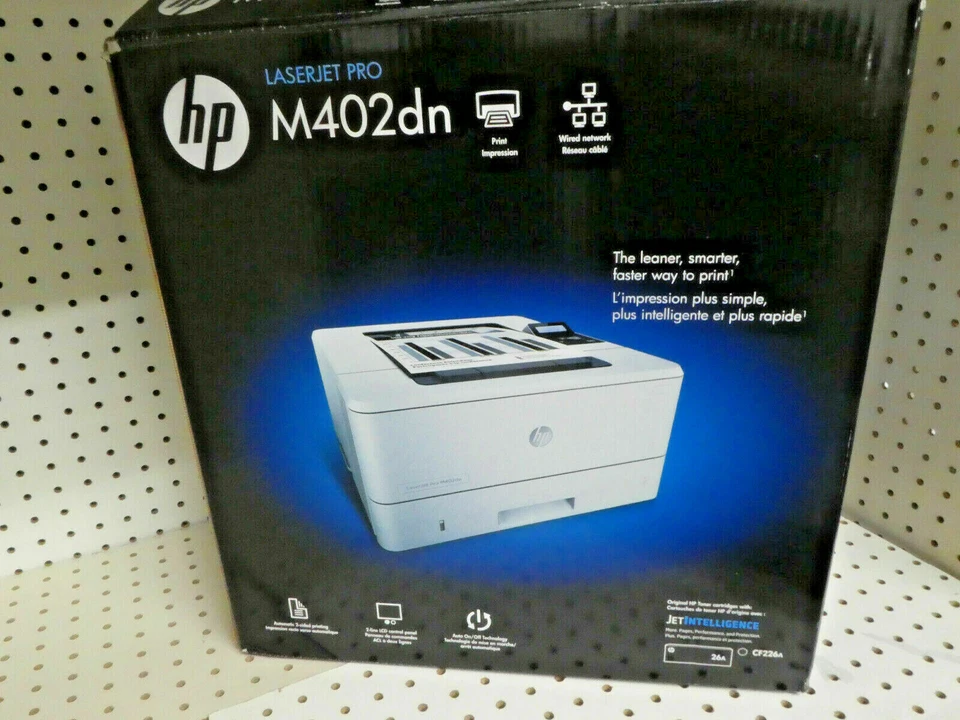 BRAND NEW HP LaserJet Pro M402dn Duplex Monochrome Laser Printer - Black/White - Image 1 of 1