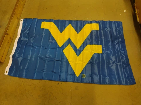 Officially Licensed West Virginia Mountaineers Team Logo 3' x 5' House Flag Blue Cover